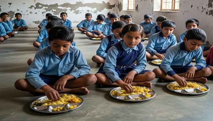 Bihar: मिड-डे मील खाने से 62 बच्चे बीमार, 8 बच्चों की हालत गंभीर