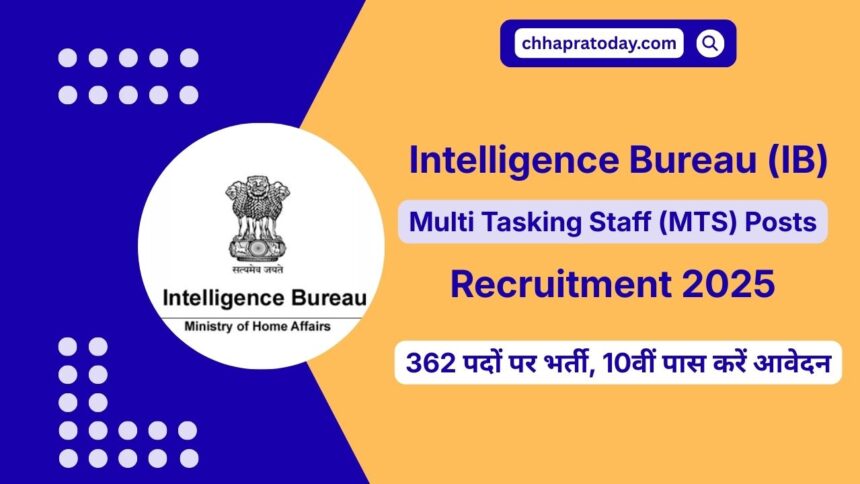 IB MTS Recruitment 2025